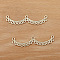 50Pcs Alloy Chandelier Component Links, Flower, Light Gold, 55x12mm