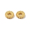 Rack Plating Brass Spacer Beads, Cadmium Free & Lead Free, Flat Round, Real 18K Gold Plated, 5.9x1.9mm, Hole: 1.9mm