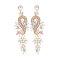 Sparkling Diamond Earrings for Women - Elegant and Chic Statement Jewelry, Clear AB, size 1