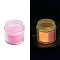 6G Nail Art Luminous Powder, Shining Nail Art Decoration Accessories, Pearl Pink, 0.1~0.5x0.1~0.5mm