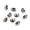 Tarnish Resistant 304 Stainless Steel Ear Nuts, Butterfly Earring Backs for Post Earrings, Stainless Steel Color, 6x4.5x3.5mm, Hole: 0.9mm