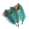 Feather Ornament Accessories, for DIY, Green, 150~200mm