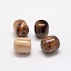Natural Petrified Wood Beads G-P076-24-16mm-1