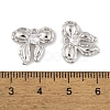 Brass Micro Pave Clear Cubic Zirconia Pendants KK-L212-05P-3