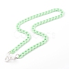 7Pcs 7 Colors Personalized Acrylic Curb Chain Necklace Sets NJEW-JN03515-3