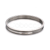 Tarnish Resistant Fashionable Unisex 304 Stainless Steel Bangles BJEW-L552-02D-6mm-1