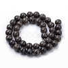 Natural Wood Lace Stone Beads Strands G-S259-40-10mm-2