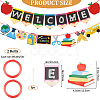 Welocome & School Supplies Paper Banners DIY-WH0453-42-2