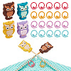 Nbeads Owl Silicone Knitting Needle Stoppers DIY-NB0010-75-1