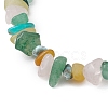 Natural Mixed Stone Chips Beaded Stretch Bracelets BJEW-JB11117-4