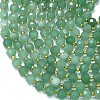 Natural Green Aventurine Beads Strands G-K389-E33-01-3