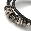 PU Imitation Leather Cord Triple Layer Multi-strand Bracelets BJEW-P329-04AS-3