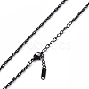304 Stainless Steel Rope Chain Necklace for Men Women NJEW-K245-010D-2