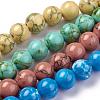 Synthetic Turquoise Beads Strands TURQ-H038-12mm-M-2