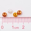 Caramel Mix Pearlized Glass Pearl Beads HY-PH0006-4mm-02-4