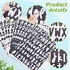 AHADERMAKER 12 Sheets 2 Colors PVC Waterproof Decorative Stickers DIY-GA0004-26-3