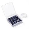 100Pcs 8mm Natural Sodalite Beads DIY-LS0002-32-7