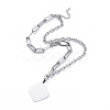 304 Stainless Steel Paperclip Chains & Cable Chain Jewelry Sets SJEW-K153-11P-2