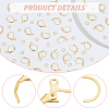 BENECREAT 40Pcs Brass Leverback Earring Findings KK-BC0013-03G-4