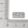 Non-Tarnish 304 Stainless Steel Connector Charms STAS-L279-020P-3