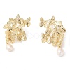 Natural Pearl Dangle Earrings EJEW-L286-08G-1