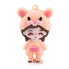 The 12 Chinese Zodiac Girl Doll PVC Plastic Pendants KY-S172-16A-1