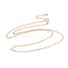 Brass Link Chain Necklaces X-NJEW-S383-105-1