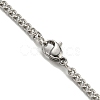 201 Stainless Steel Necklace NJEW-Q336-01K-P-5