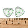 Transparent Printed Acrylic Beads OACR-H124-03D-3