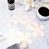 6Pcs Acrylic Mirror Cup Mats AJEW-FG0002-11-5