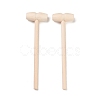 Mini Grass Wooden Hammers WOOD-C003-01-1