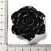 Synthetic Shell Dyed Carved Flower Connector Charms CORA-D034-01D-3