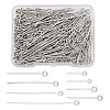 395Pcs 8 Style 304 Stainless Steel Eye Pins STAS-FS0001-21-1