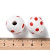 Printed Wood European Beads WOOD-Z002-11B-3