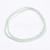 Electroplate Glass Beads Strands GLAA-F078-FR12-2