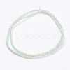 Electroplate Glass Beads Strands GLAA-F078-FR12-2