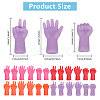 Globleland 4 Bags 4 Colors Rubber Knitting Needle Point Protector AJEW-GL0001-79-2
