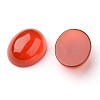 Grade A Natural Red Agate Oval Cabochons G-L394-11B-10x8mm-2