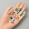 30Pcs 6 Colors Resin Cabochons CRES-YW0001-25-5
