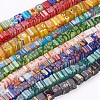 Handmade Millefiori Glass Beads Strands LK-P031-02-1