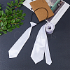 SUPERFINDINGS 4Pcs 2 Style Polyester Necktie AJEW-FH0003-24-3