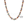 Stainless Steel & Enamel Chain Necklaces PW-WGFDE97-01-1