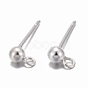 925 Sterling Silver Ear Stud Findings STER-K167-042B-S-7