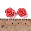 Synthetic Coral 3D Flower Rose Beads CORA-A005-14mm-20-3