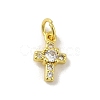 Brass Micro Pave Cubic Zirconia Charms KK-M283-20E-01-1