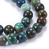 Natural Chrysocolla Beads Strands G-F630-01-C-3