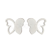 Non-Tarnish 304 Stainless Steel Hollow Out Butterfly Stud Earrings EJEW-PW0002-08P-1