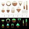 DIY Geometry Earring Making Kit DIY-TA0005-74-9