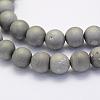 Electroplate Natural Druzy Agate Beads Strands G-G708-10mm-04-3