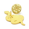 Snake Alloy Enamel Brooches ENAM-C001-02G-3